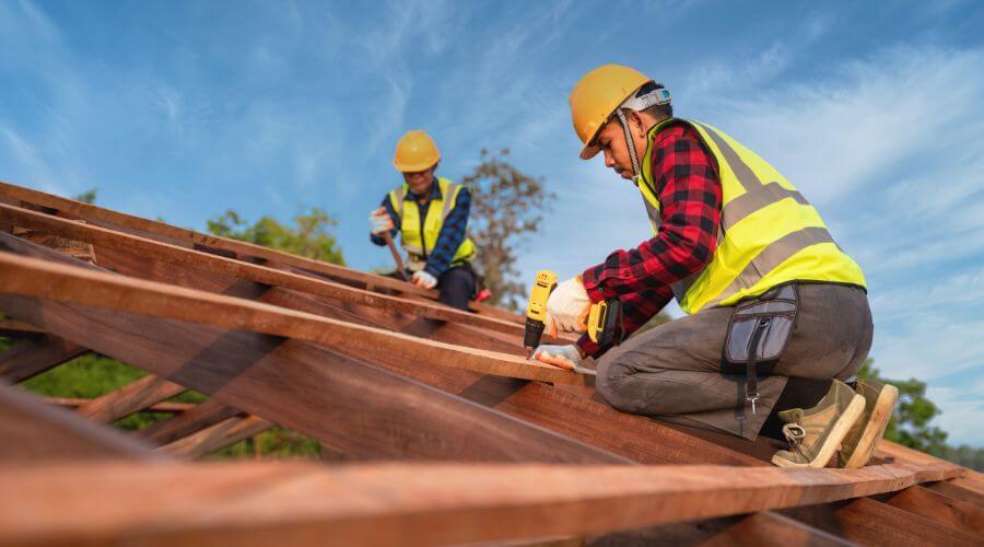 GAF Grand Sequoia installation in Emigrant Gap, CA